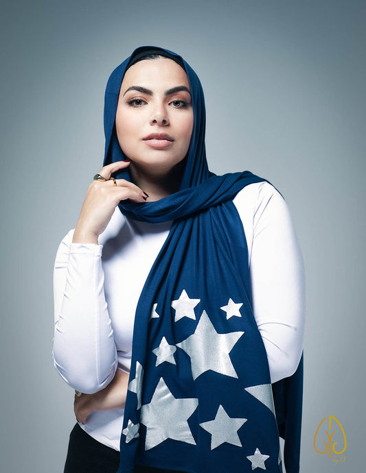 Silver Stardrops - By.D Scarves