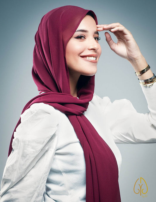 The Delicate Burgundy - By.D Scarves