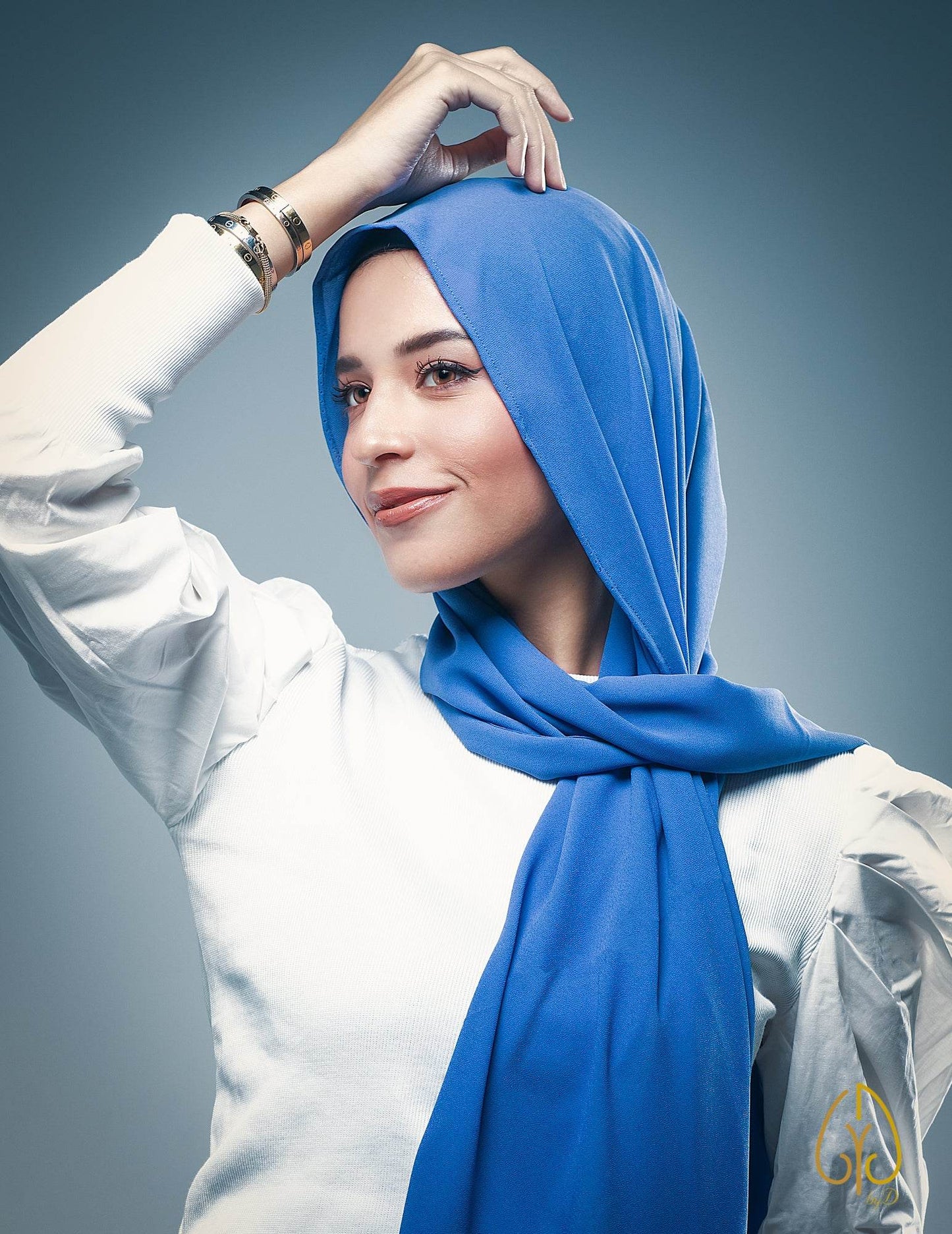 The Delicate True Blue - By.D Scarves