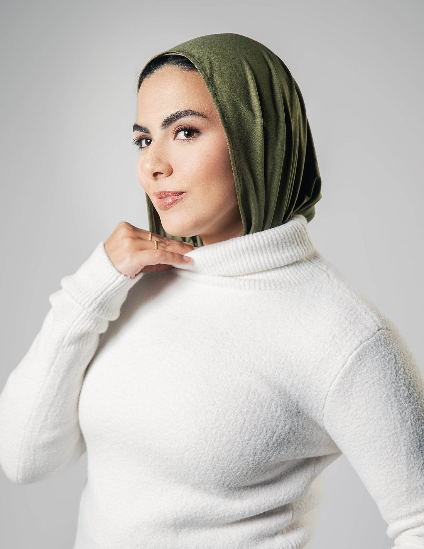 Mini Scarf Olive Green - By.D Scarves