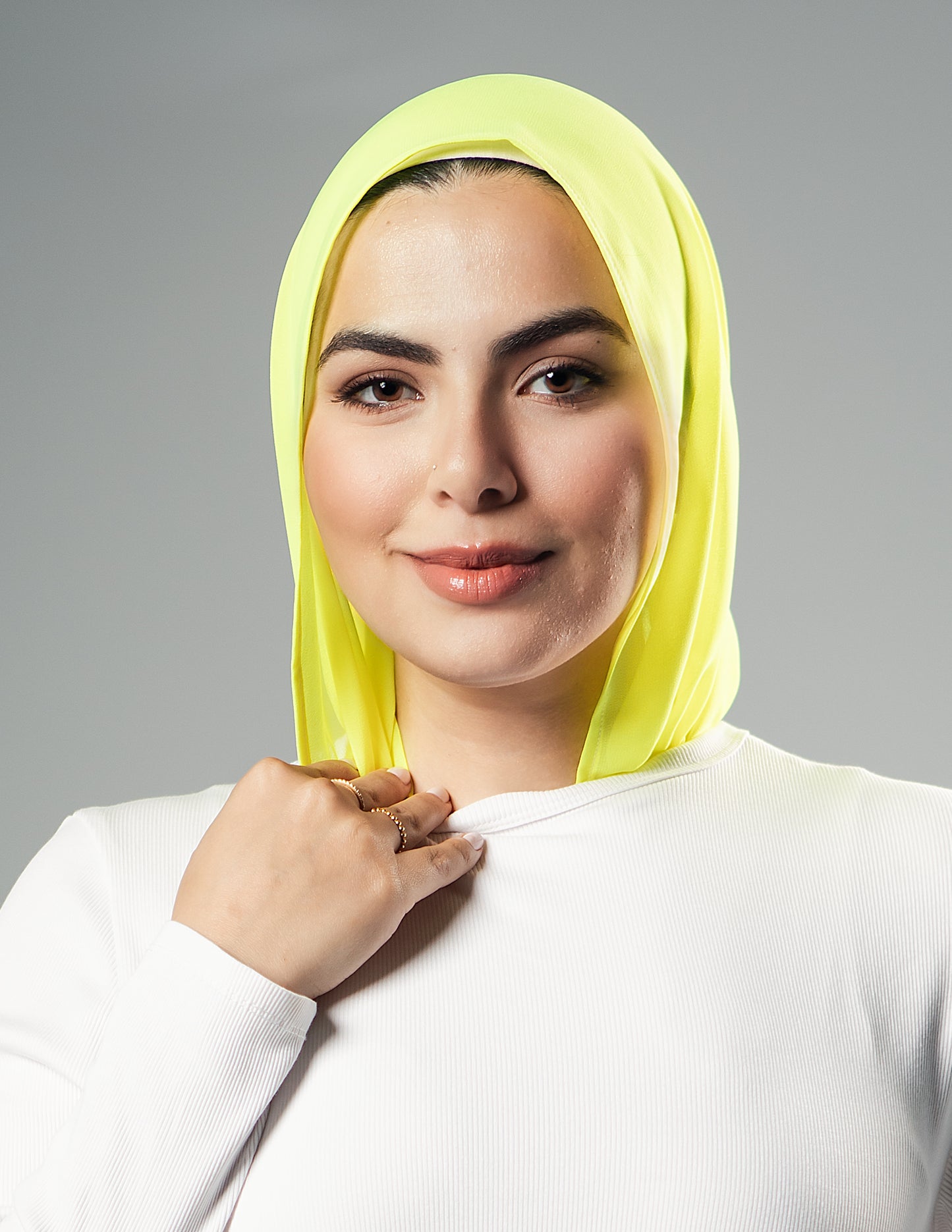 Mini Chiffon Neon Yellow