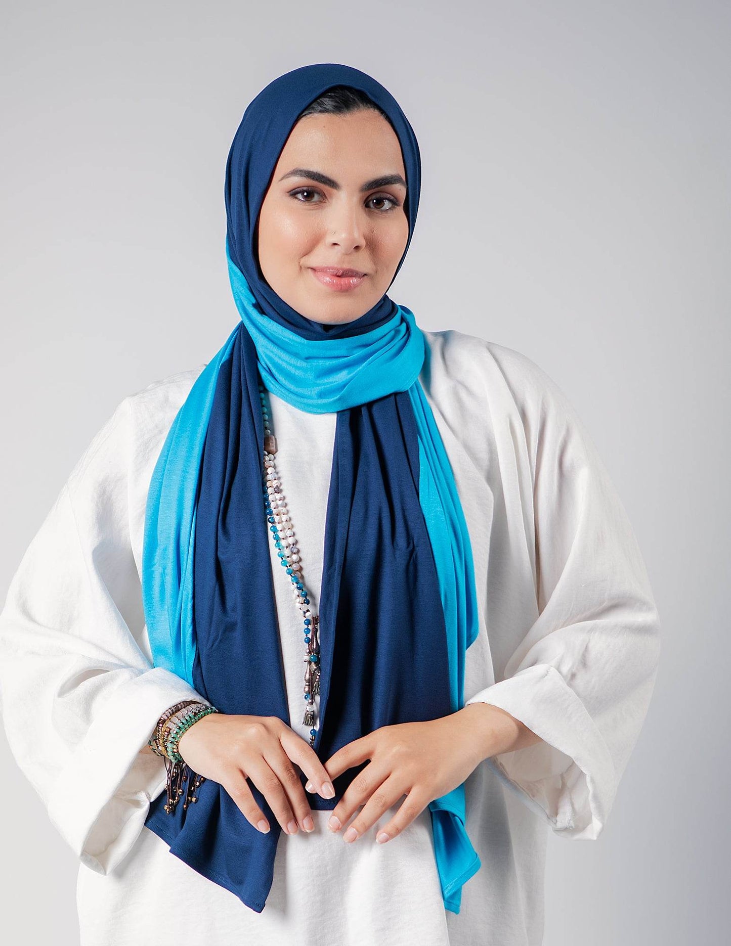 Navy / Azure - By.D Scarves