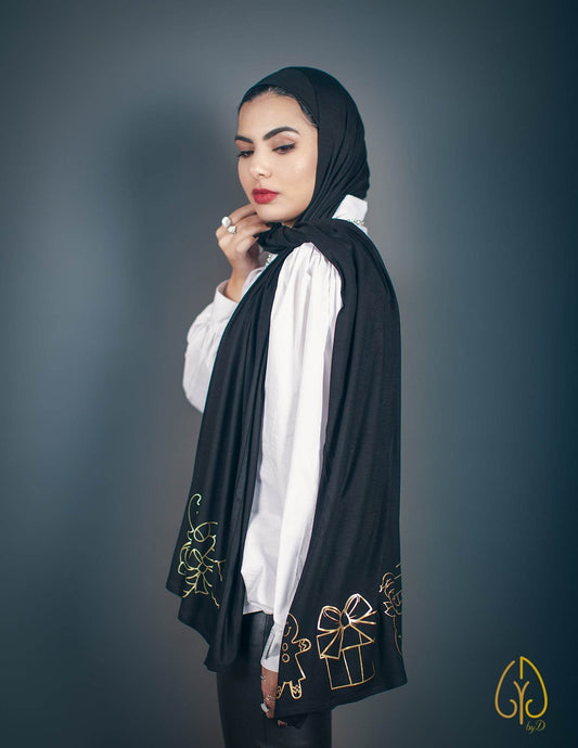 The Wonderland (Black) - By.D Scarves