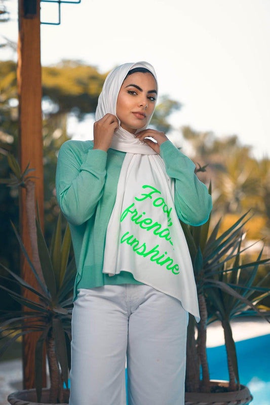 FOOD, FRIENDS, SUNSHINE - By.D Scarves