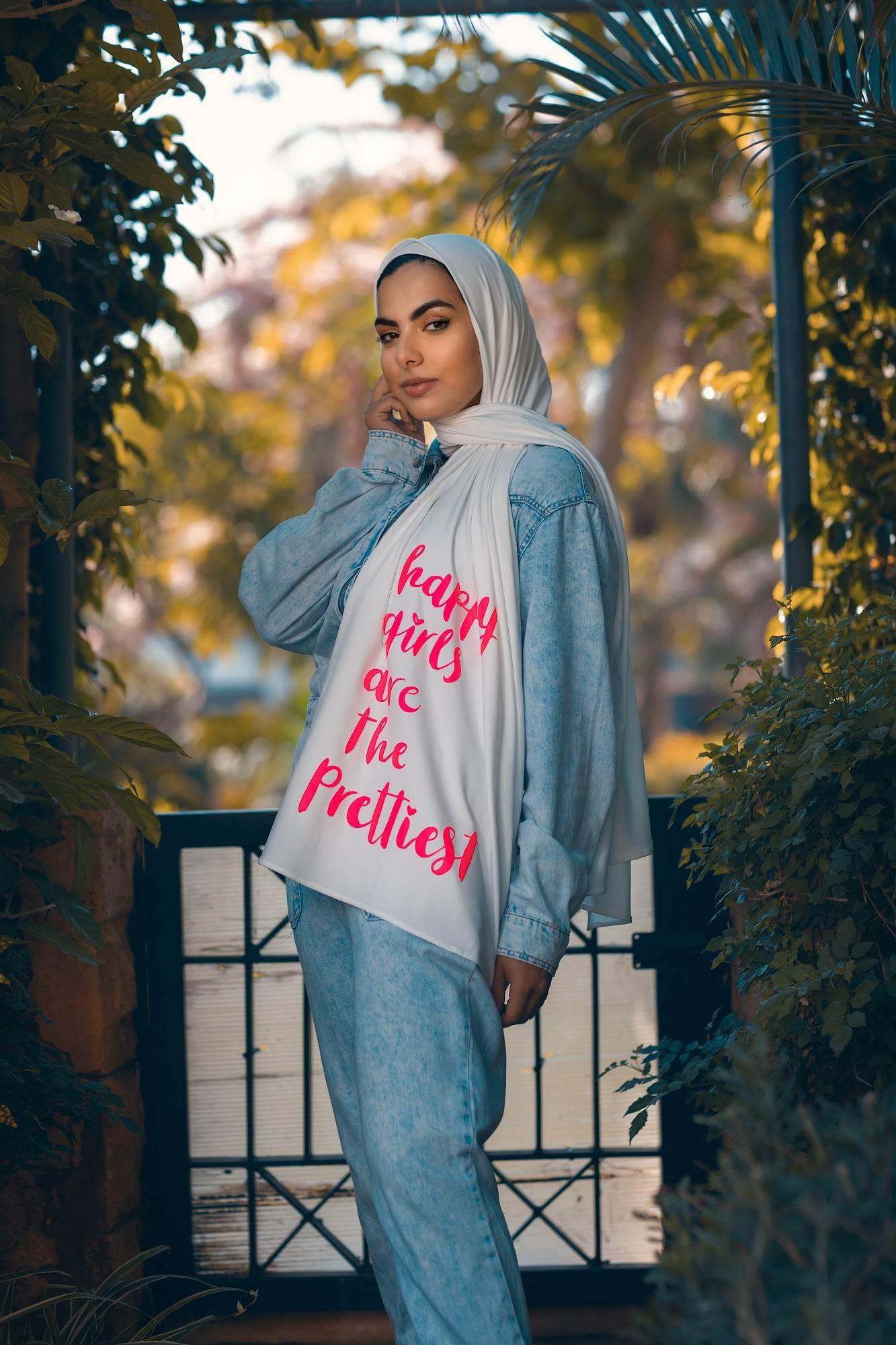 HAPPY GIRLS ARE THE PRETTIEST - By.D Scarves