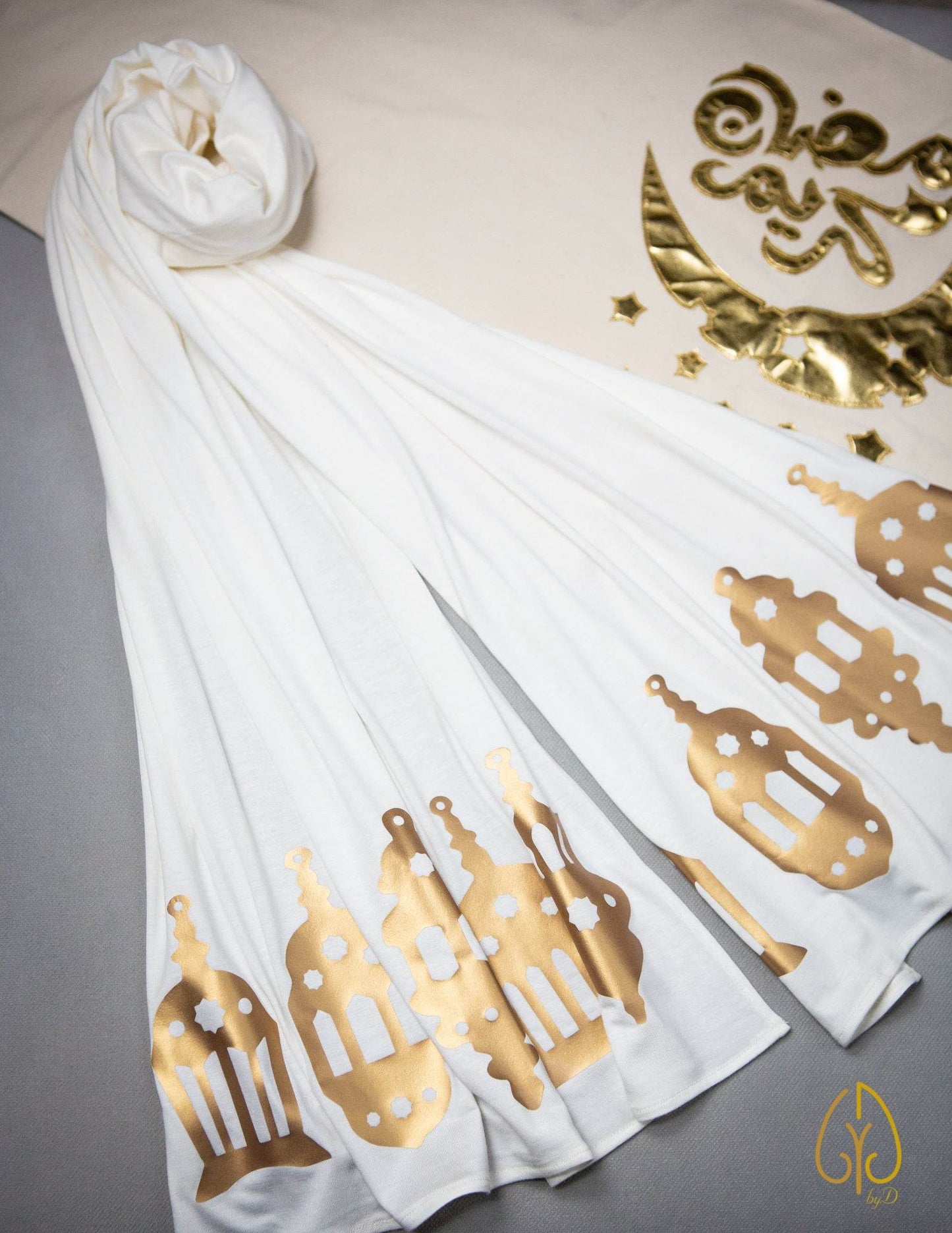 Golden Angelic Lanterns - By.D Scarves