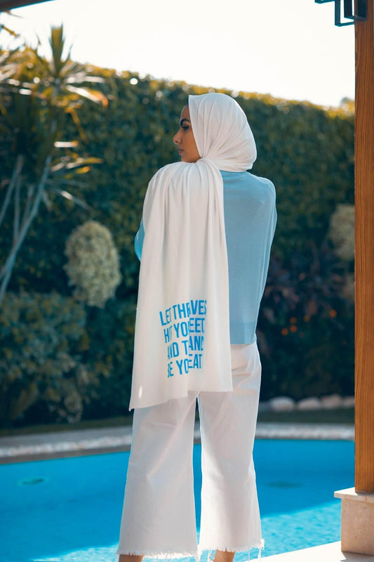 LET THE WAVES HIT YOUR FEET AND THE SAND BE YOUR SEAT - By.D Scarves