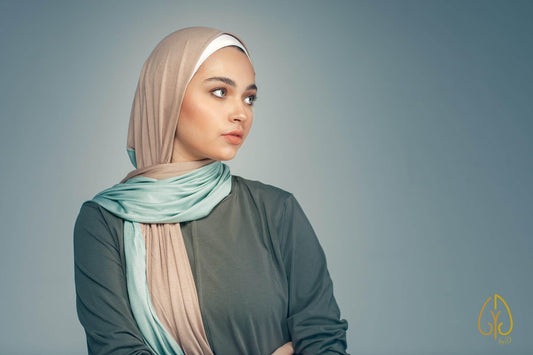 Nude / Mint - By.D Scarves