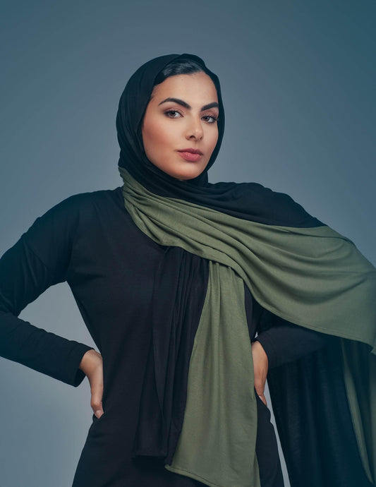 Olive / Black - By.D Scarves