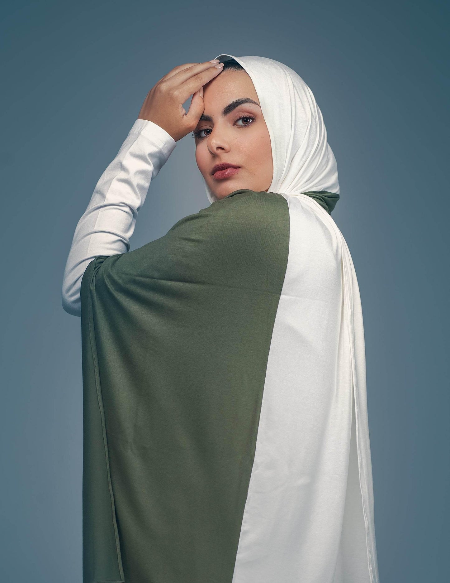 Olive / Pearl - By.D Scarves