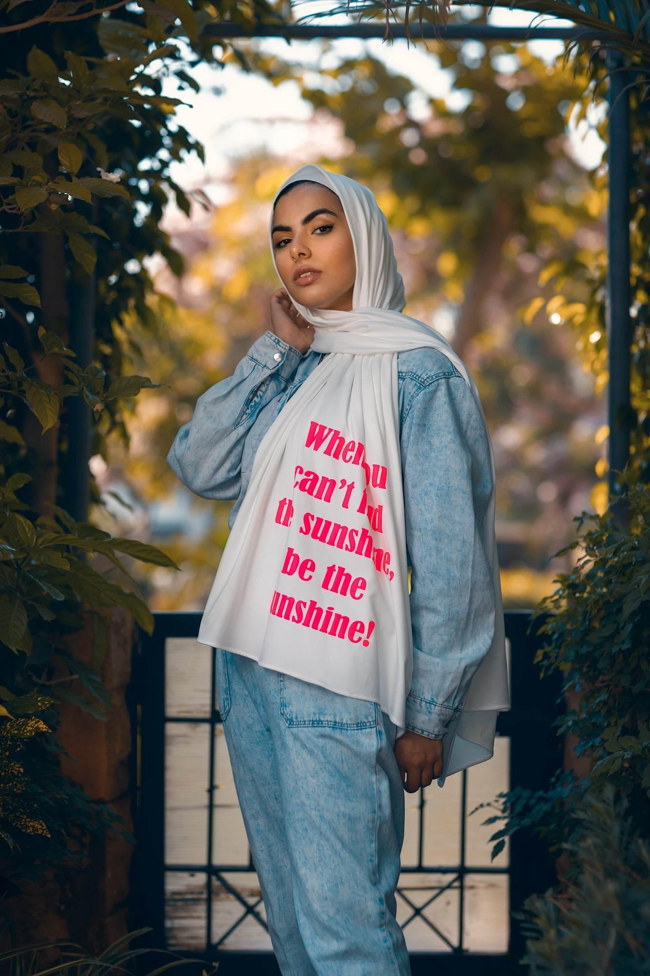 WHEN YOU CAN'T FIND THE SUNSHINE, BE THE SUNSHINE - By.D Scarves