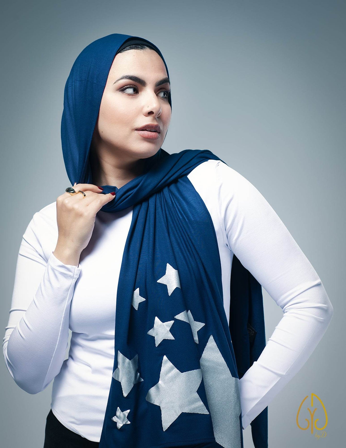 Silver Stardrops - By.D Scarves