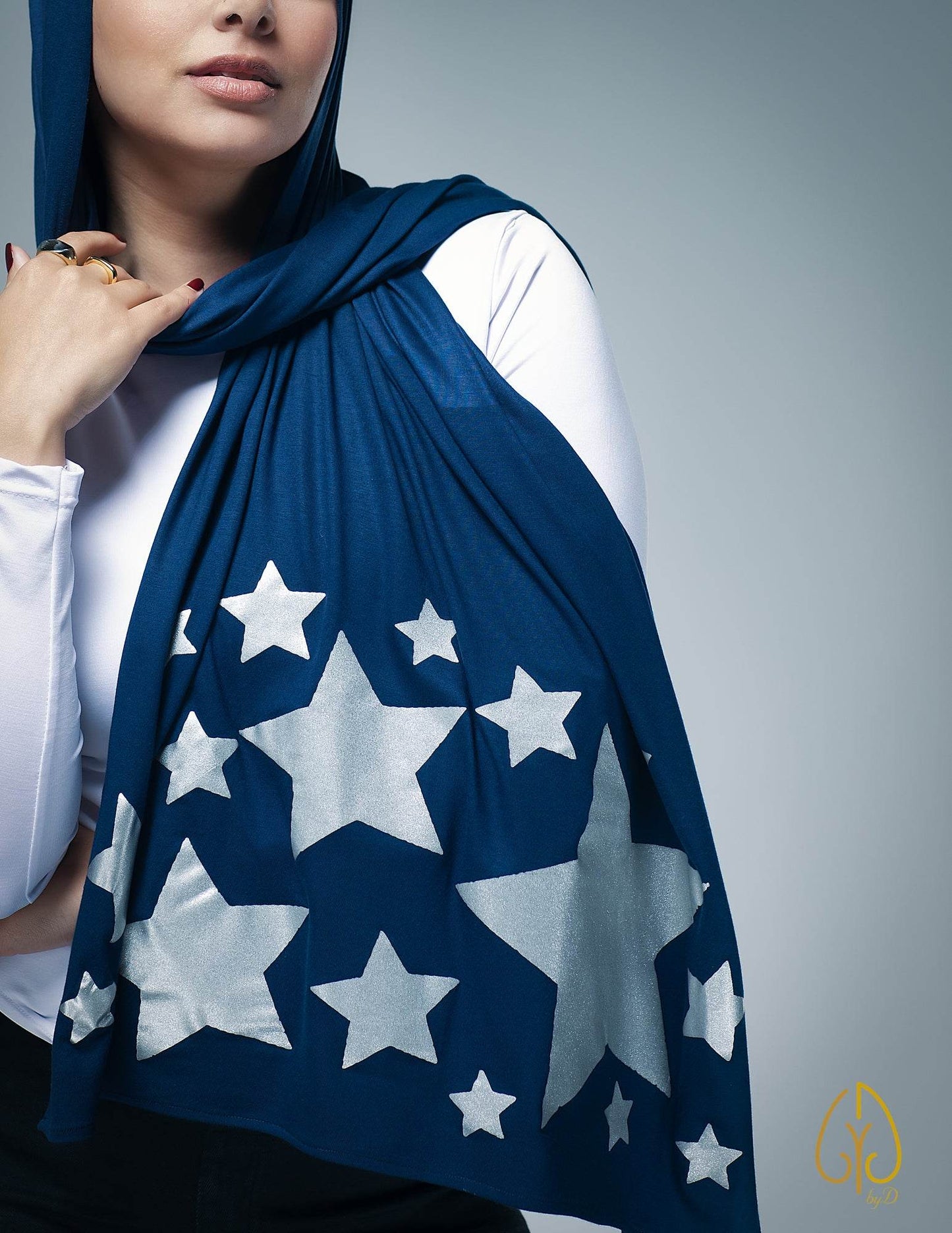Silver Stardrops - By.D Scarves