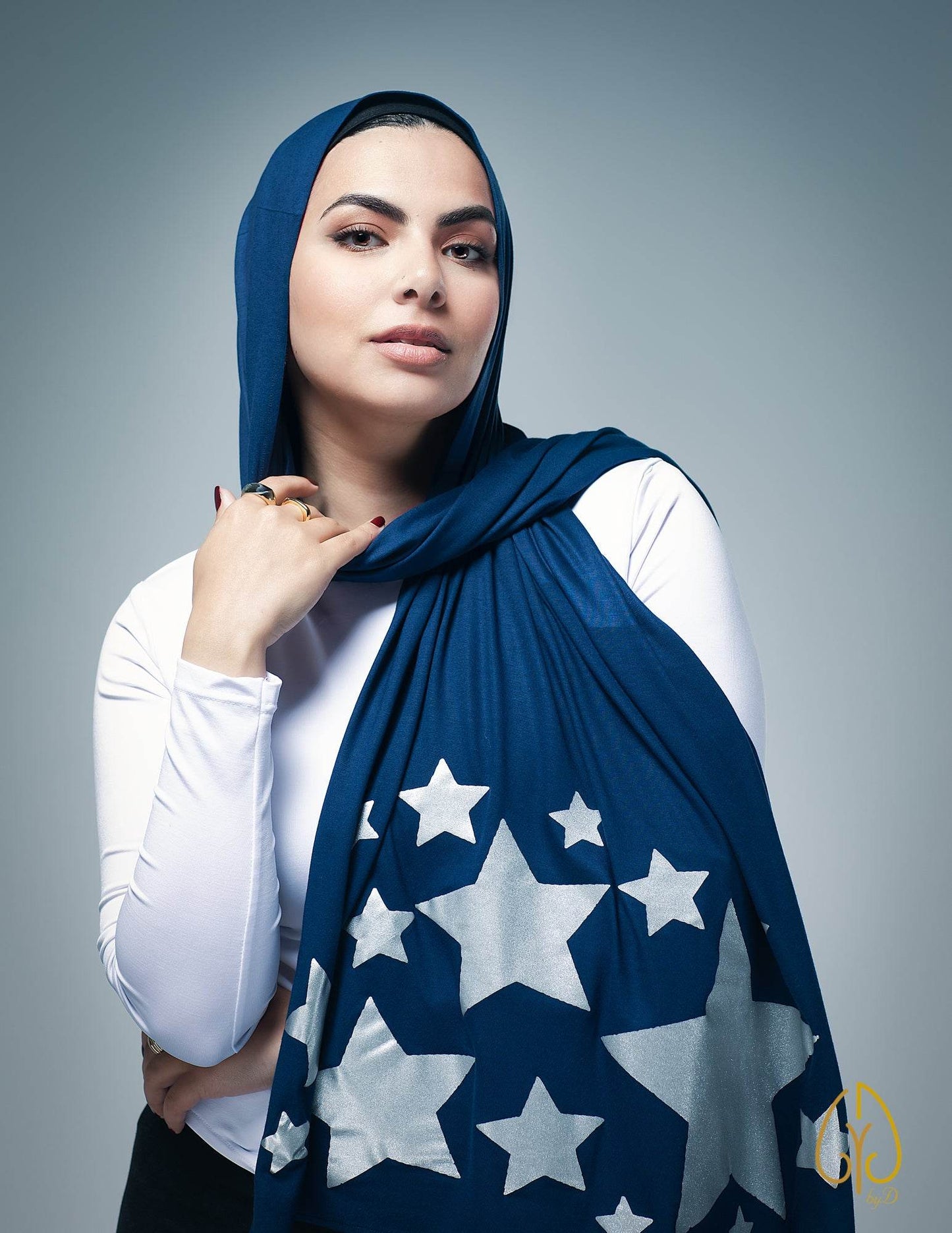 Silver Stardrops - By.D Scarves