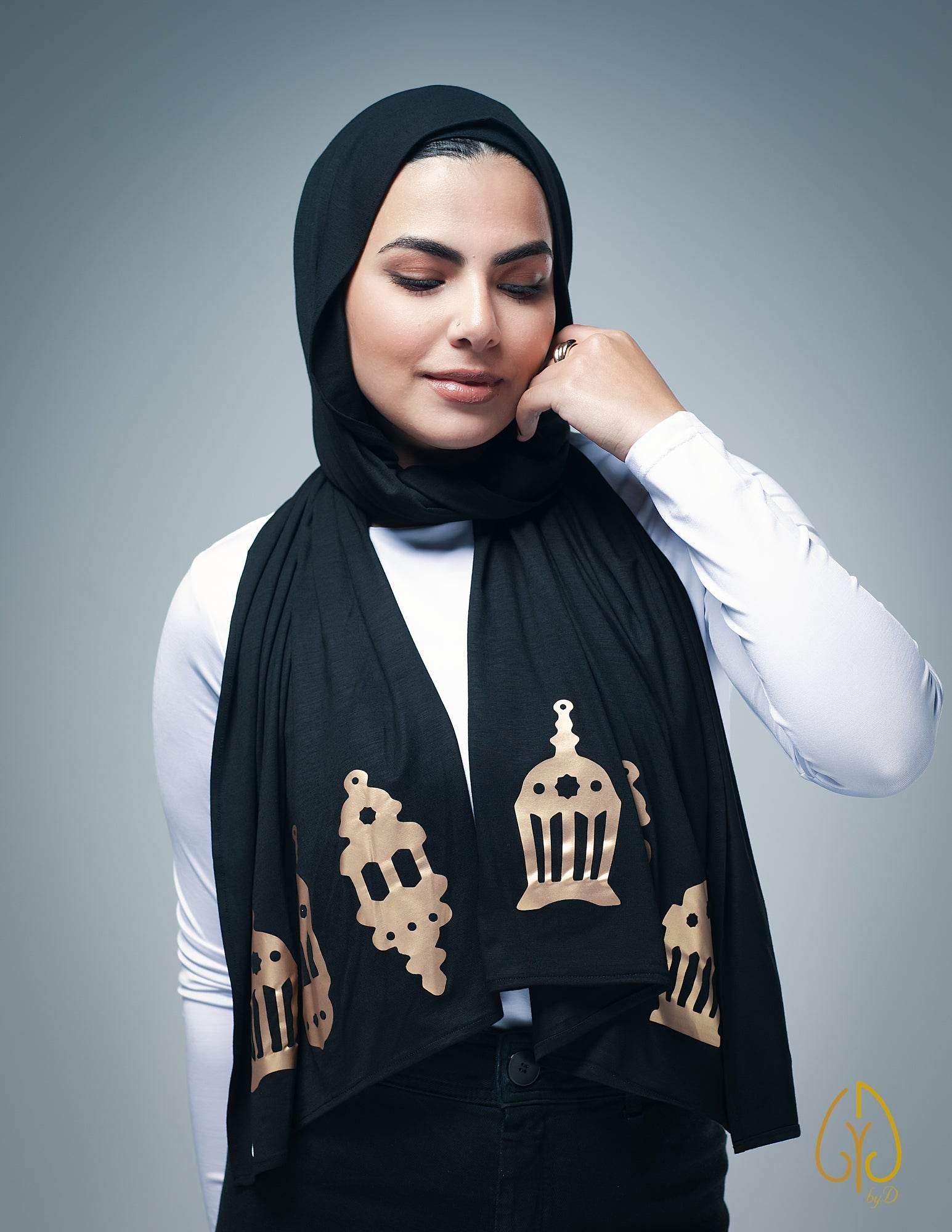Golden Ramadan Nights - By.D Scarves