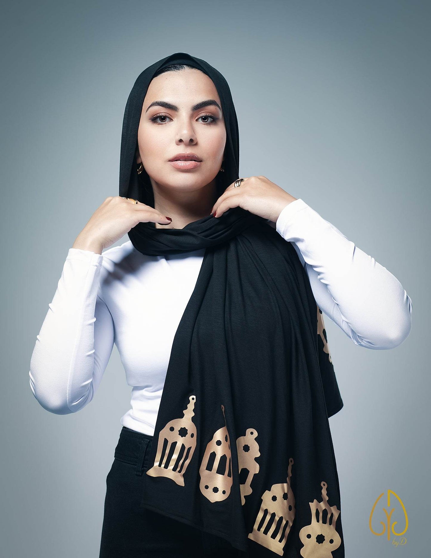 Golden Ramadan Nights - By.D Scarves