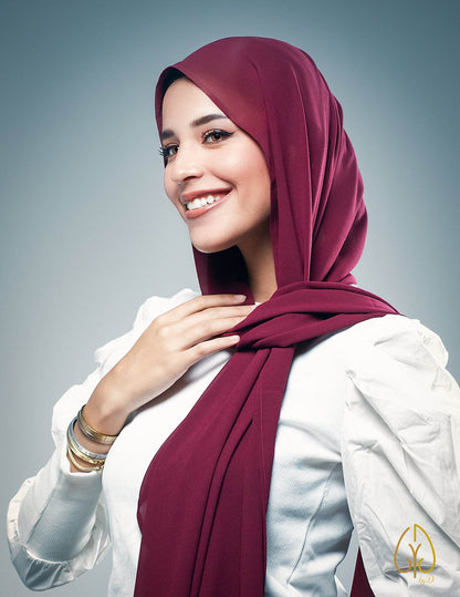 The Delicate Burgundy - By.D Scarves