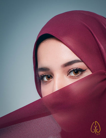 The Delicate Burgundy - By.D Scarves