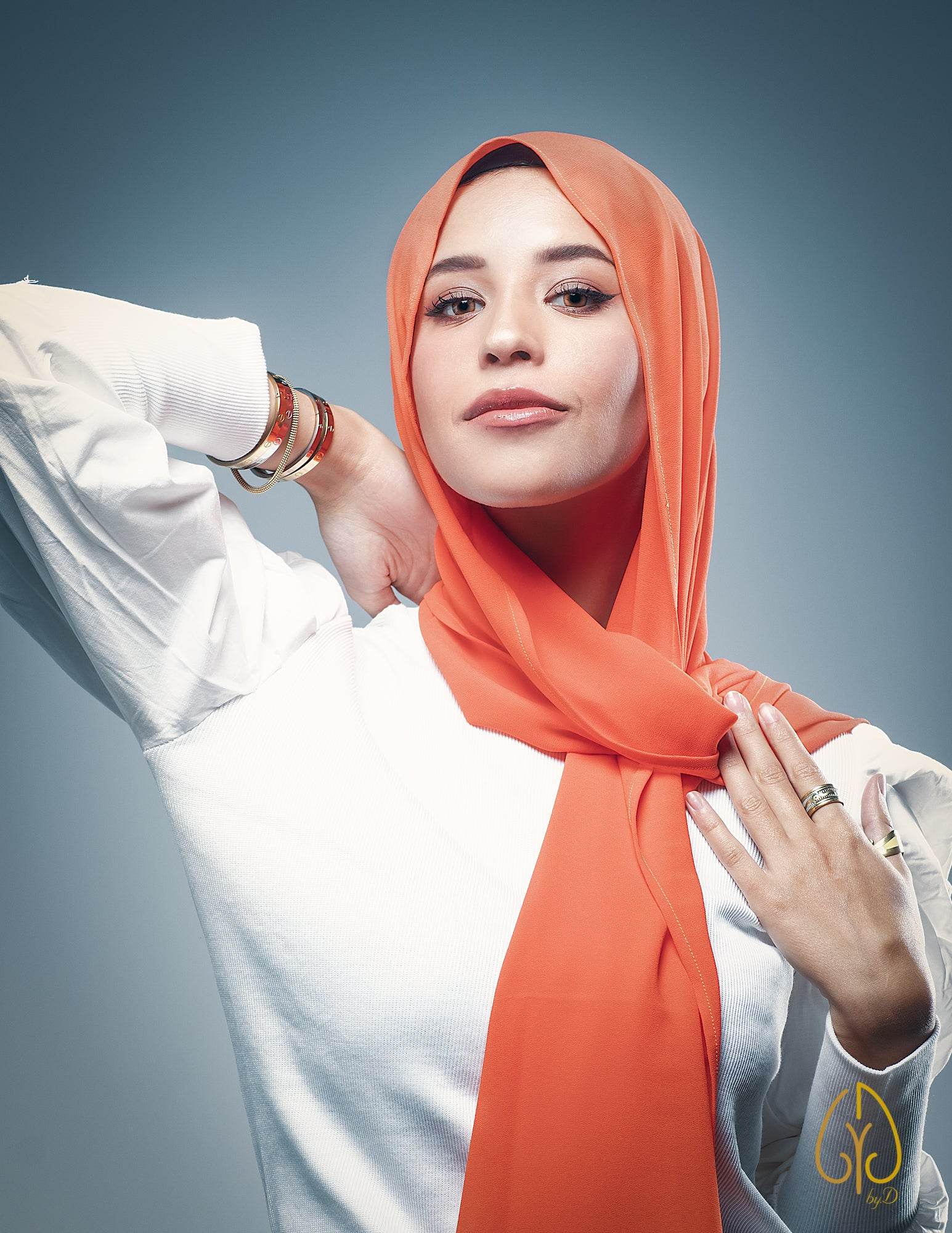 The Delicate Orange - By.D Scarves