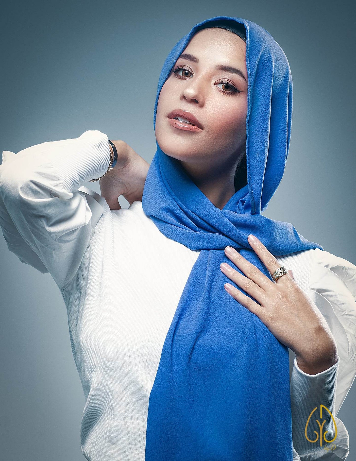 The Delicate True Blue - By.D Scarves