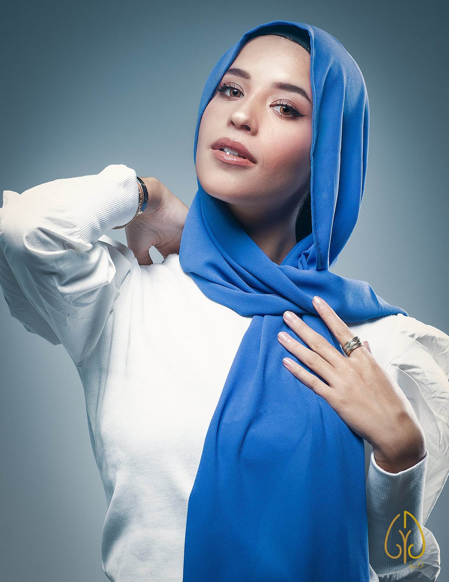 The Delicate True Blue - By.D Scarves