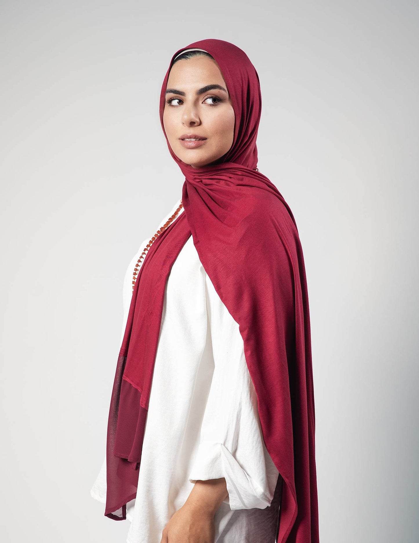 Charming Burgundy - By.D Scarves