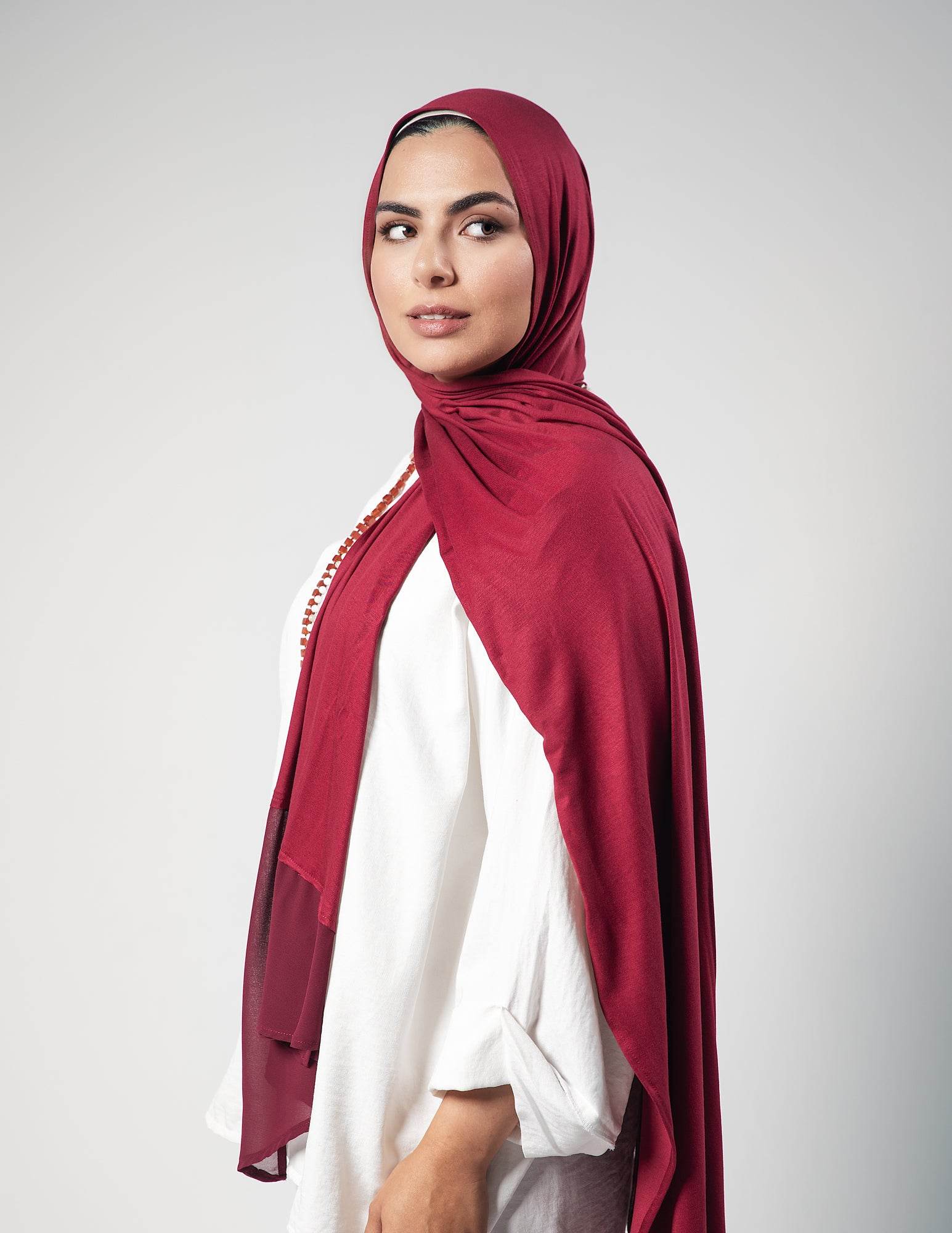 Charming Burgundy - By.D Scarves