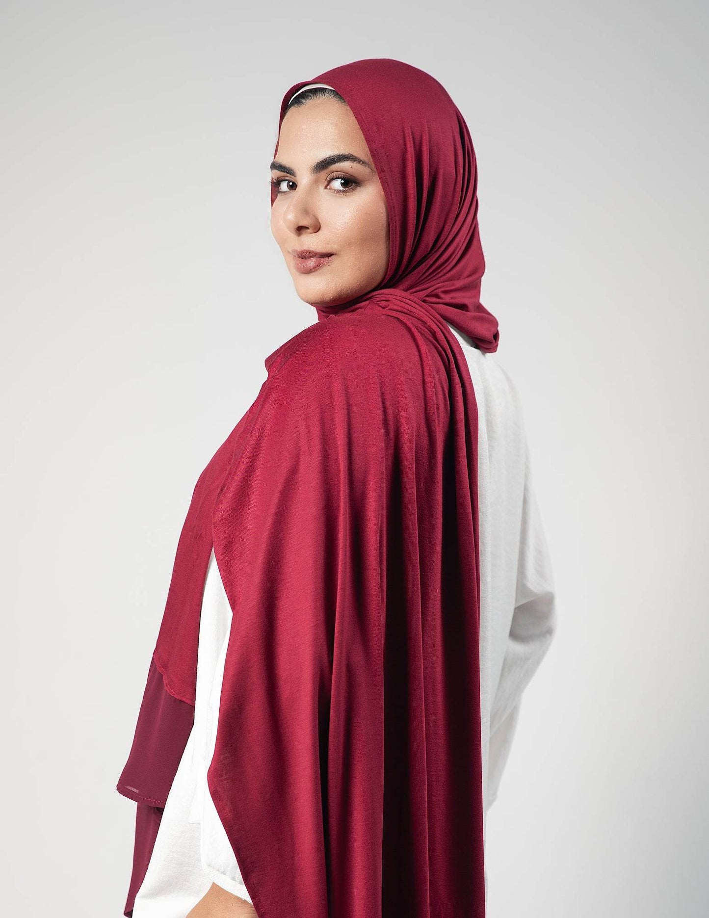 Charming Burgundy - By.D Scarves