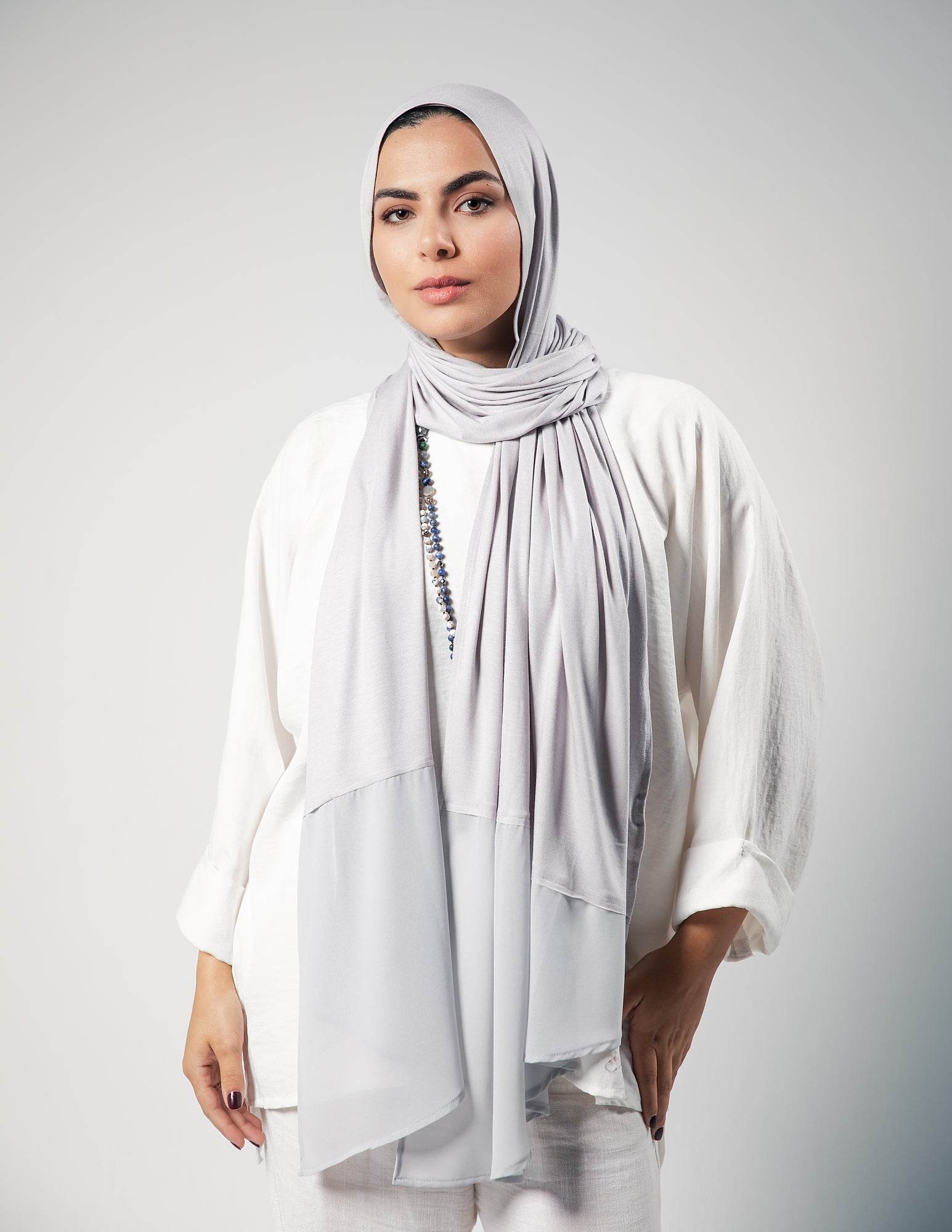 Charming Light Grey - By.D Scarves