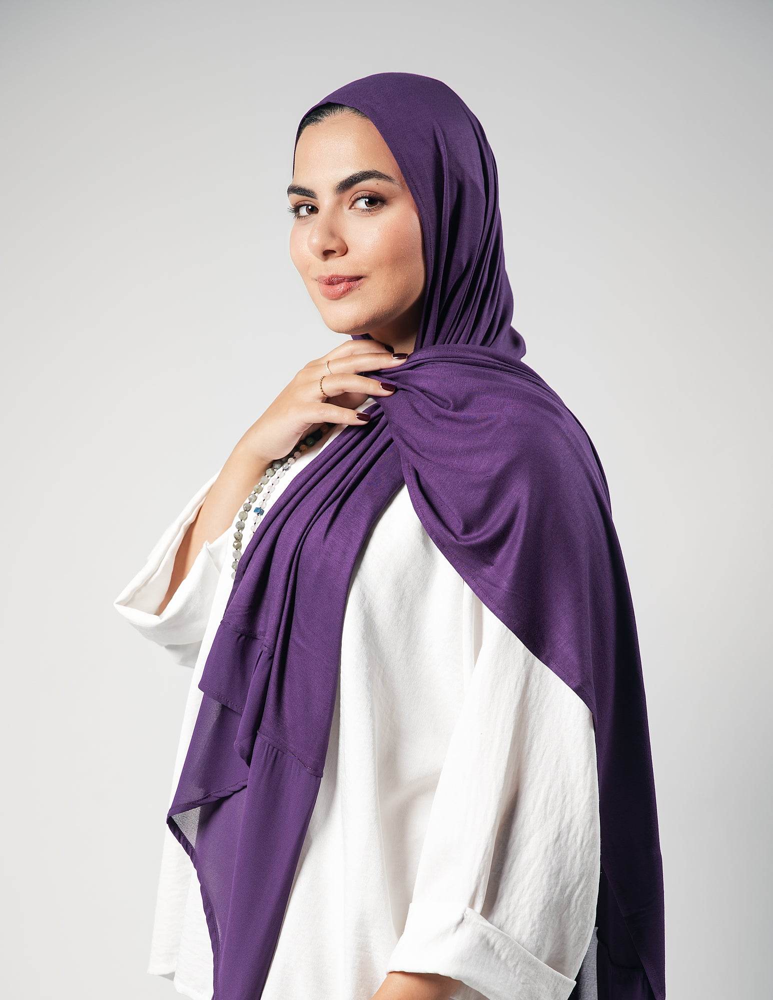 Charming Aubergine - By.D Scarves