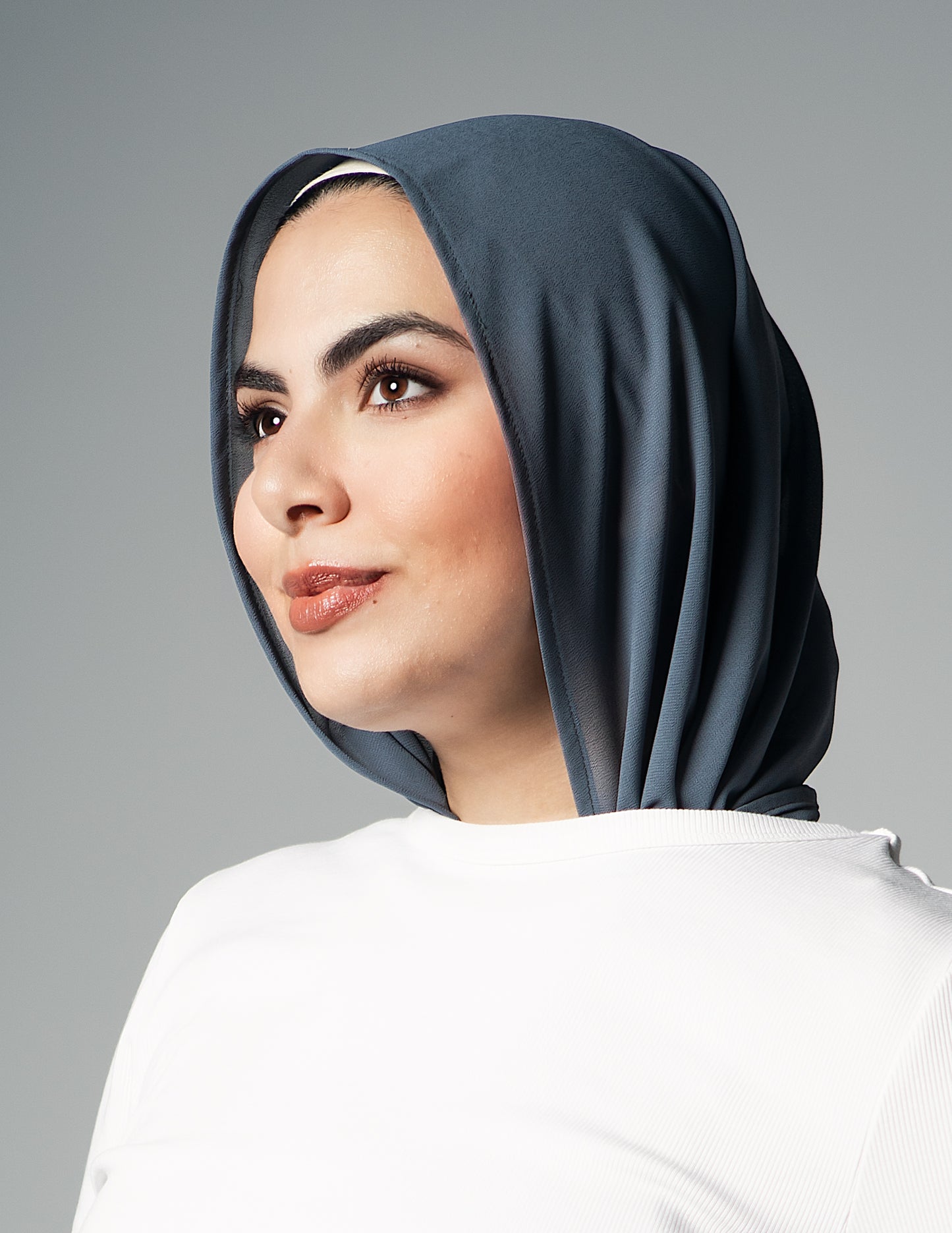 Mini Chiffon Steel Grey