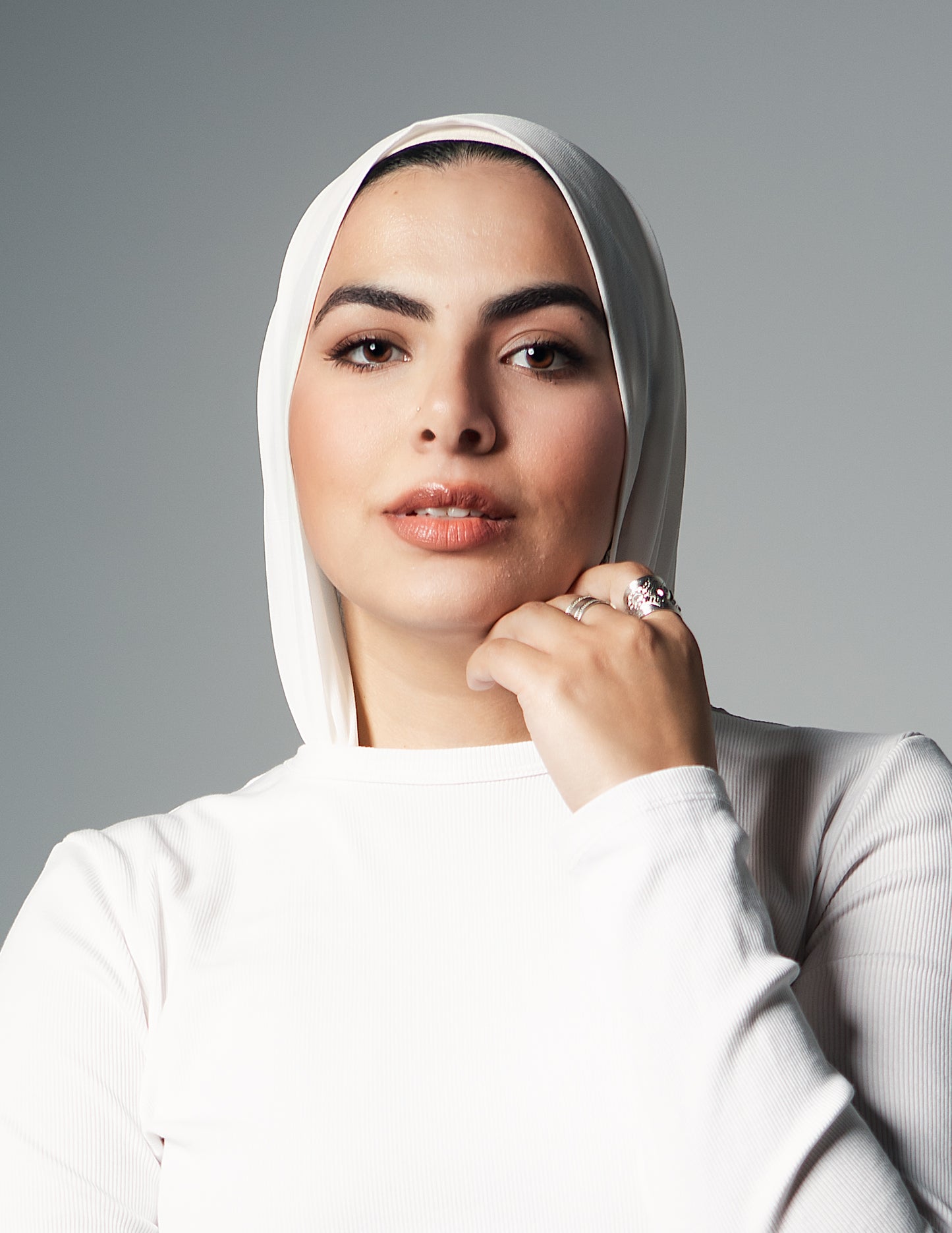 Mini Chiffon Pearl White