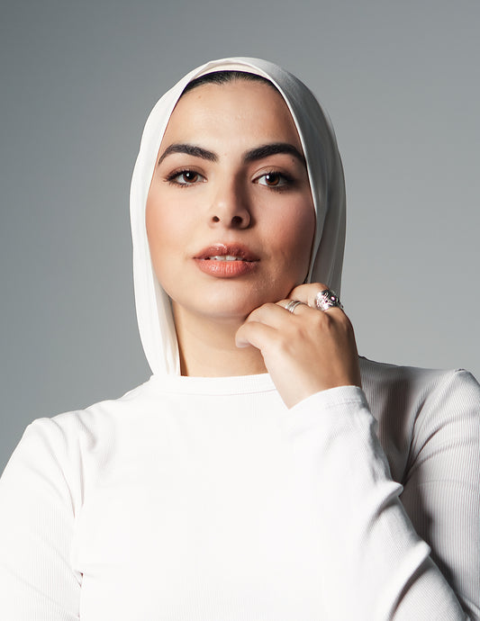 Mini Chiffon Pearl White