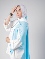 Load image into Gallery viewer, Pearl White / Ice Blue - By.D Scarves

