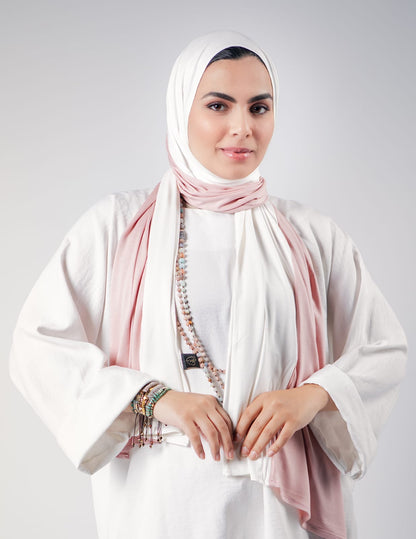 Pearl White / Powder Rose Color Mix