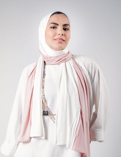 Pearl White / Powder Rose Color Mix