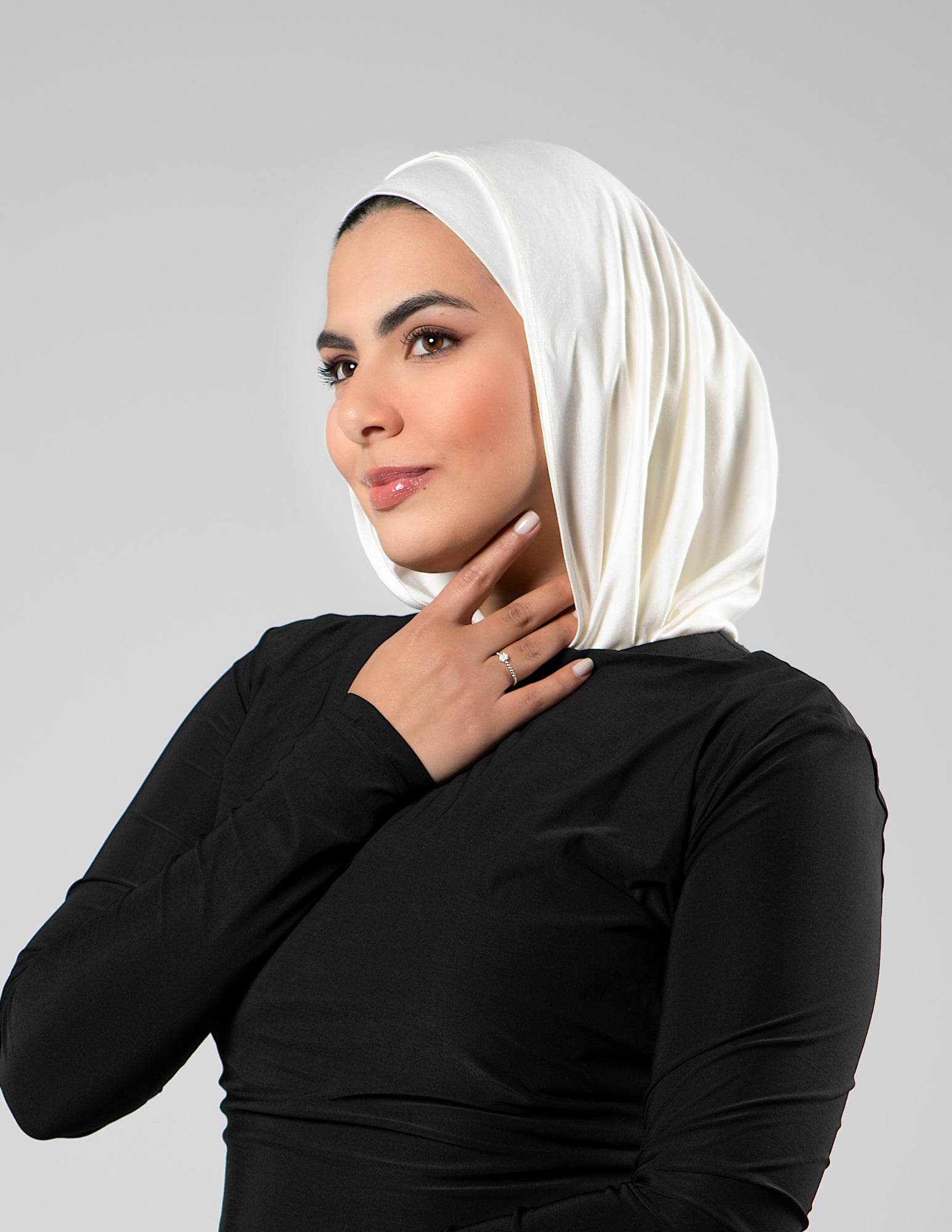 Mini Scarf Pearl White - By.D Scarves
