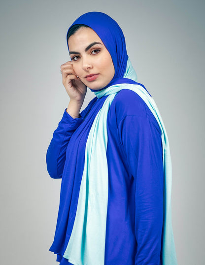 The Royal Blue/Rain Drop - By.D Scarves