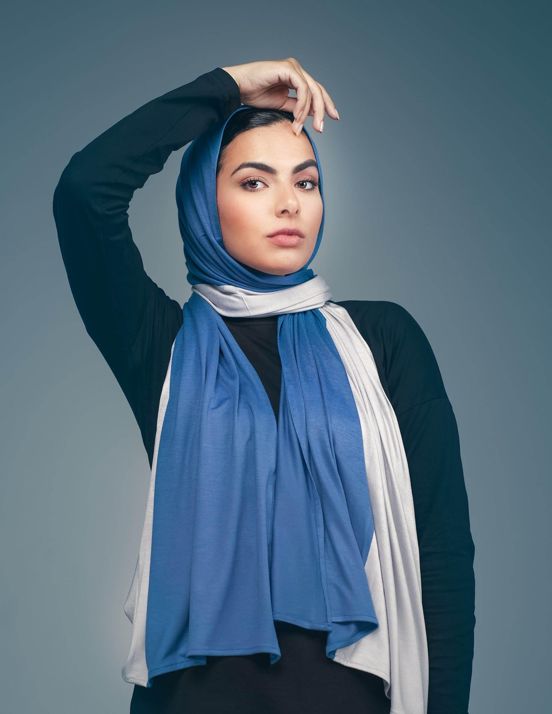 Blue / Grey - By.D Scarves