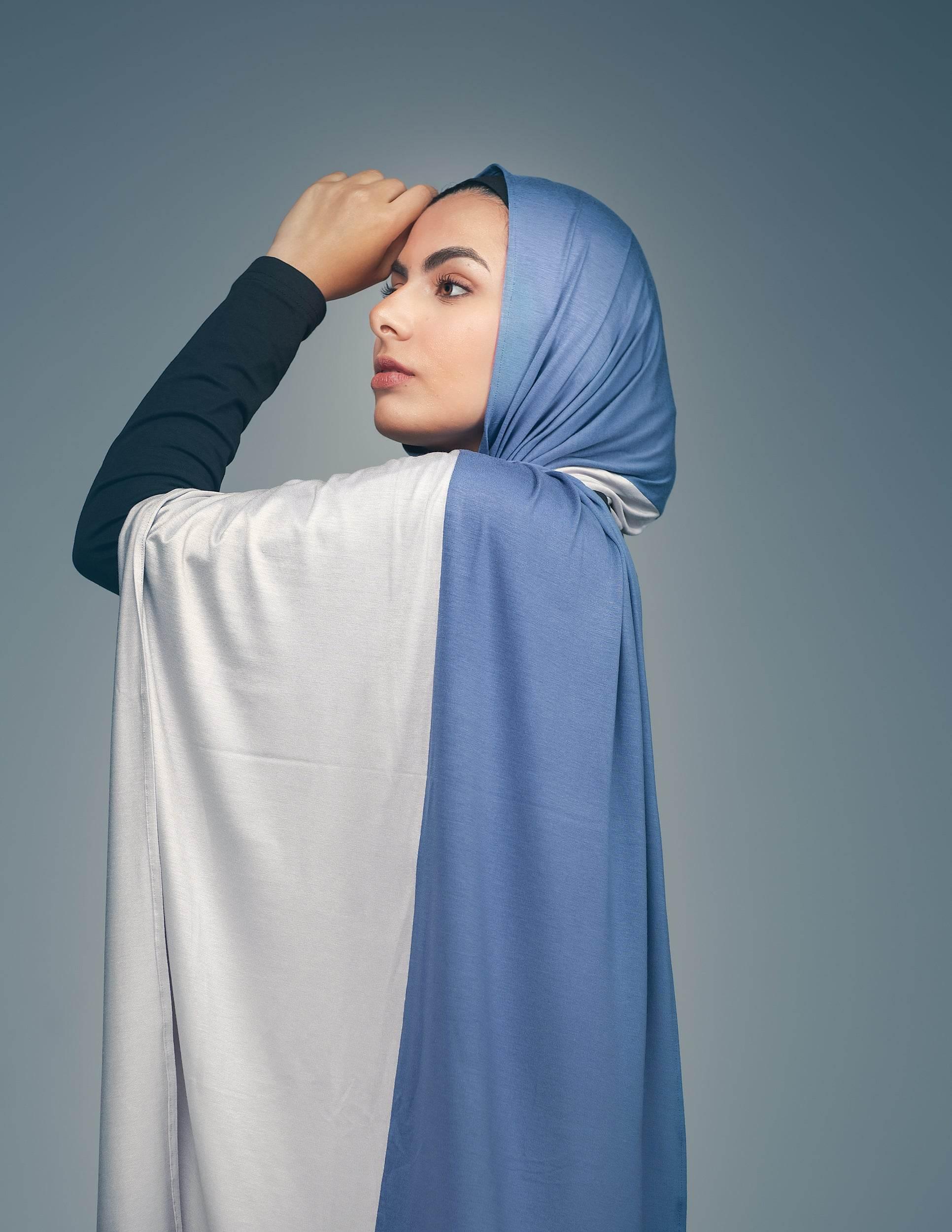 Blue / Grey - By.D Scarves