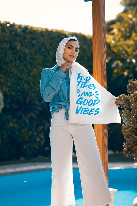 HIGH TIDES AND GOOD VIBES - By.D Scarves