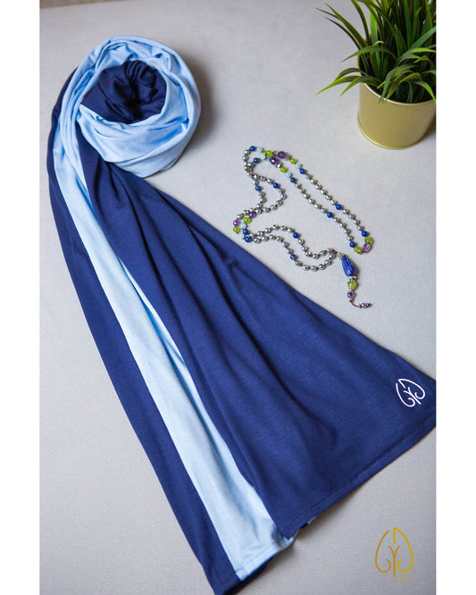 Navy / Baby Blue - By.D Scarves