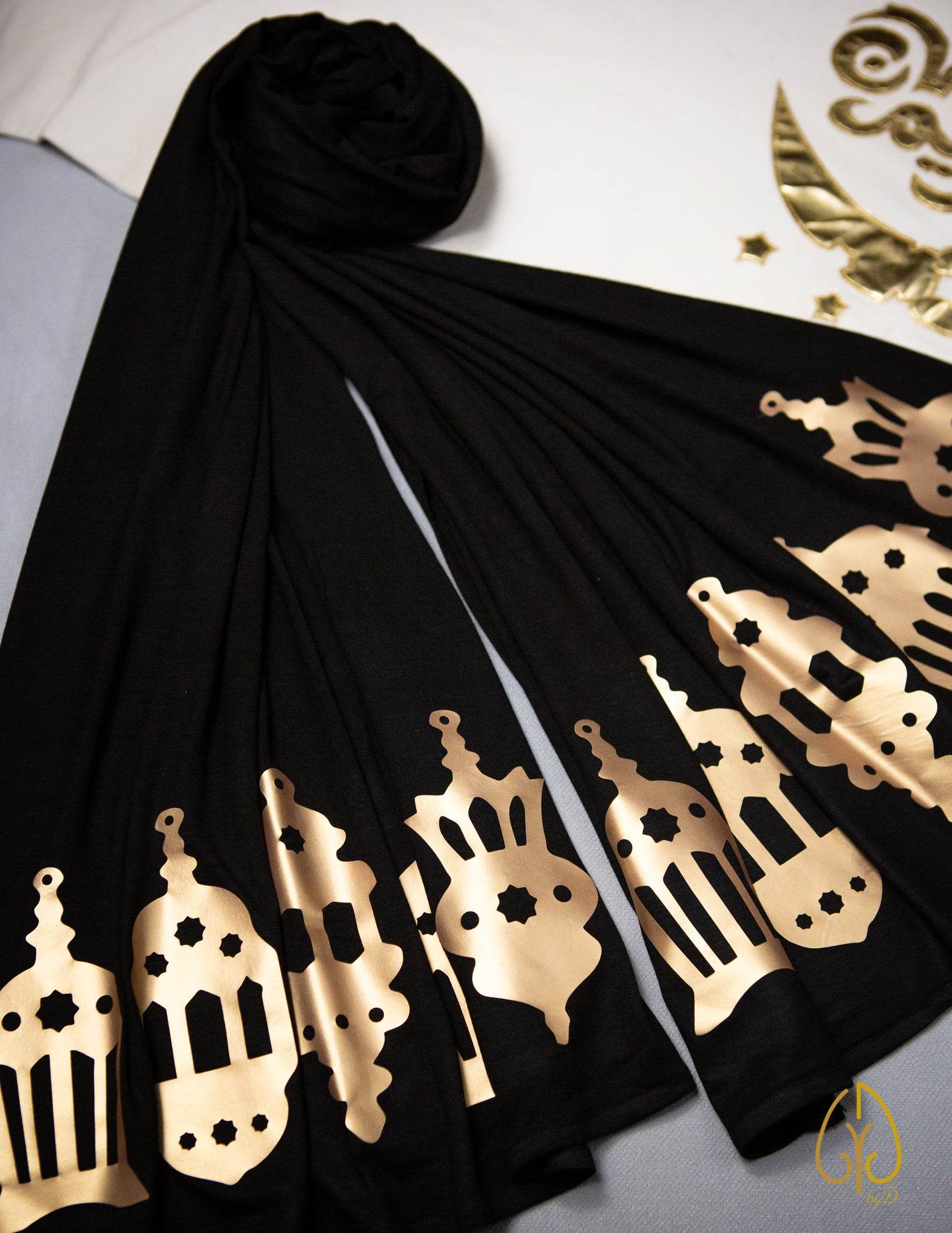 Golden Ramadan Nights - By.D Scarves