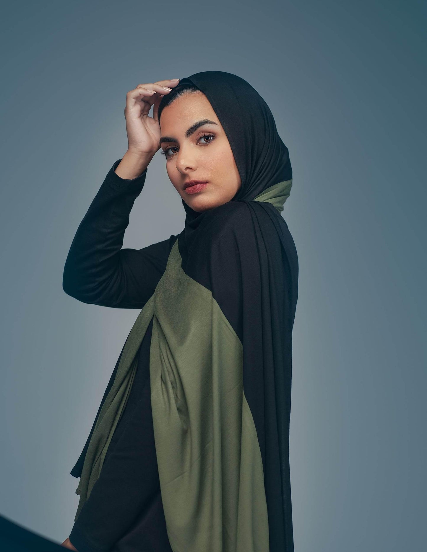 Olive / Black - By.D Scarves