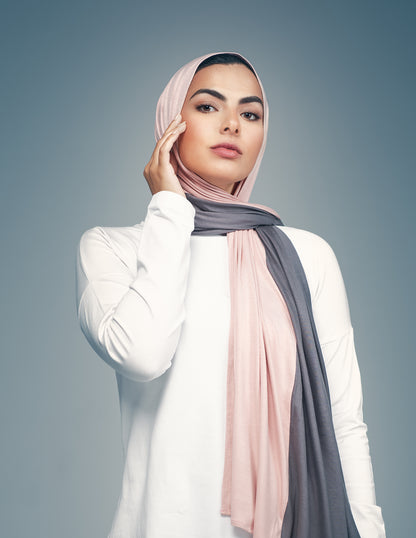 Powder Rose / Dark Grey Color Mix