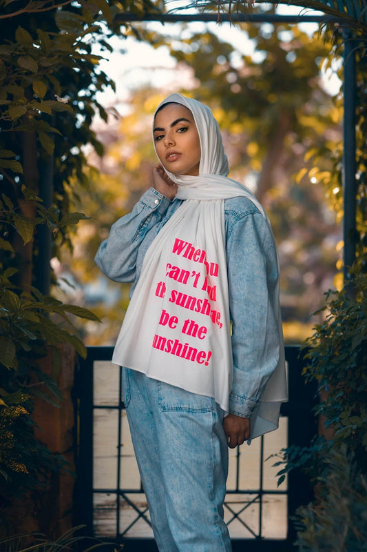 WHEN YOU CAN'T FIND THE SUNSHINE, BE THE SUNSHINE - By.D Scarves